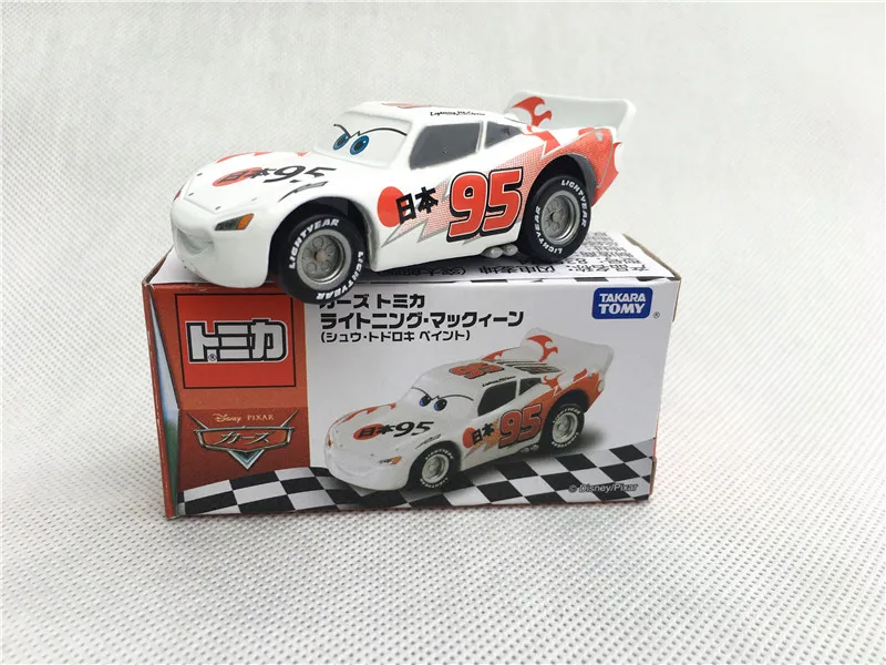 Tomy Tomica disney Pixar тачки Sheriff/King/Flo/Sally/Chick Hicks/Mater/Doc Hudson металлическая литая игрушеигрушечная машина новая в коробке - Цвет: Japan95