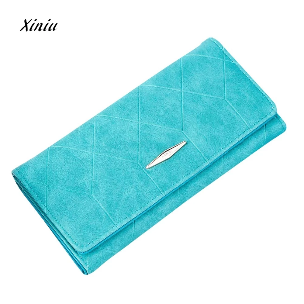 

2018 Hot Sale Product Fashion Girls Leather Women Solid Hasp Coin Purse High Quality Long Wallet Card Holders