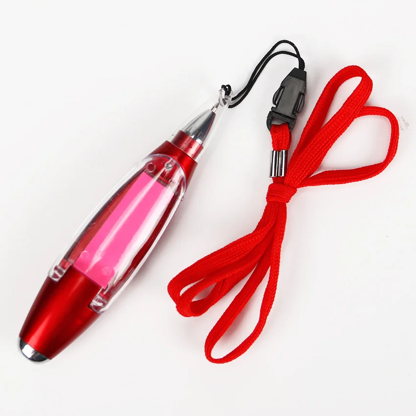 Офисные канцелярские товары, пластиковая шариковая ручка, многофункциональные шнурки, блокноты, лампа, шариковая ручка для школы, студенческие принадлежности - Цвет: Red