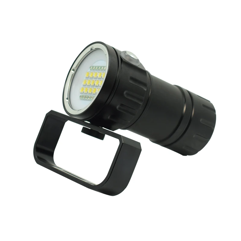 

18650 Flash Light Torch For Camping Diving Flashlight Dive Lanterna Underwater Photography 15 x L2 White 6 x Red 6 x Blue LED