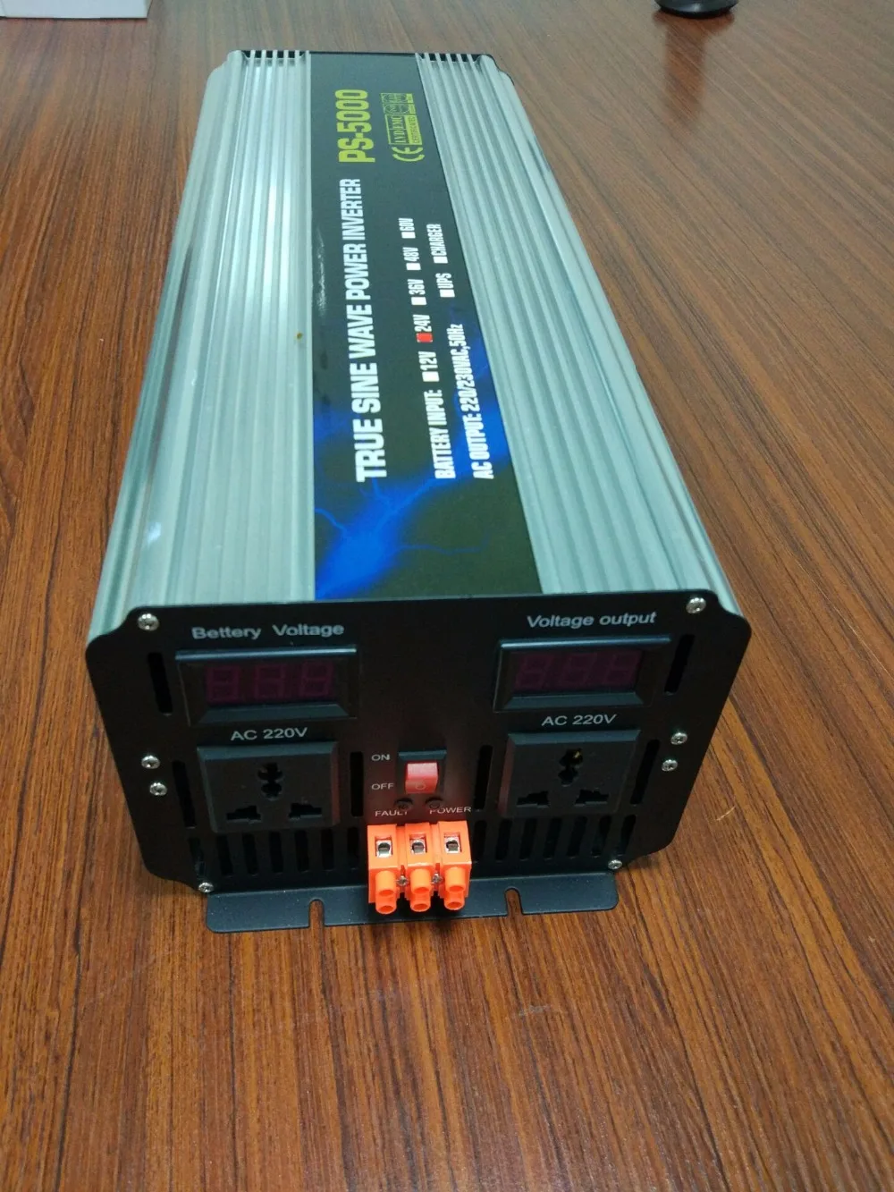 

Solar Grid off Inverter 5KW Surge Power 10000W/10KW DC24V to AC230V,50HZ Solar Pure sine wave Converter with terminal connection