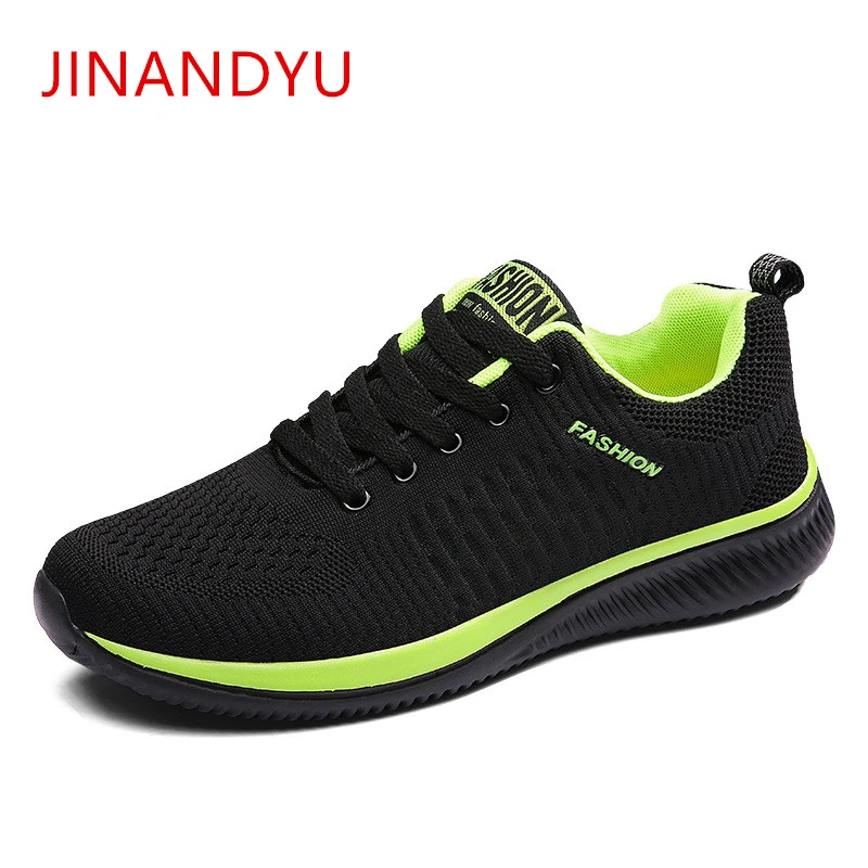 

2019 Fashion Cool Breathable Mesh Men Sneakers High Quality Hot Sales lLce Up Ultra Light Fly Weave Resistant Shoes Man Sneakers