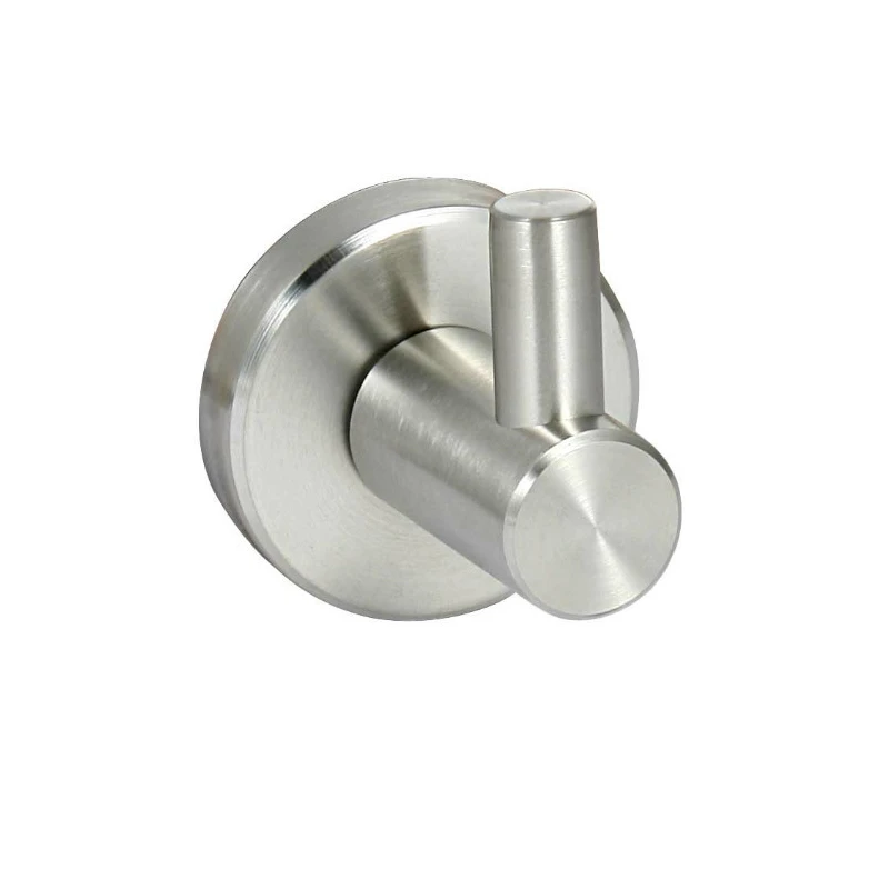 BLH Bathroom Accessories 1pcs Robe Hook Solid Stainless Steel Brushed
