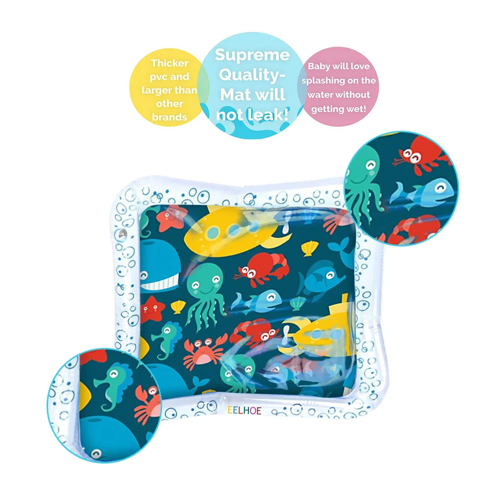 

Baby Kids Water Mat Water Play Mats for Infants Tummy Time Water Mat Fun Activity for Babies