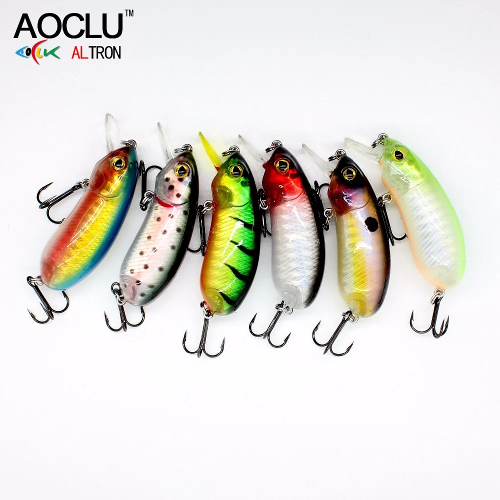 AOCLU Новый приманка воблер (wobbler) 5 cm 10g жесткая гольян рыболовная морской окунь
