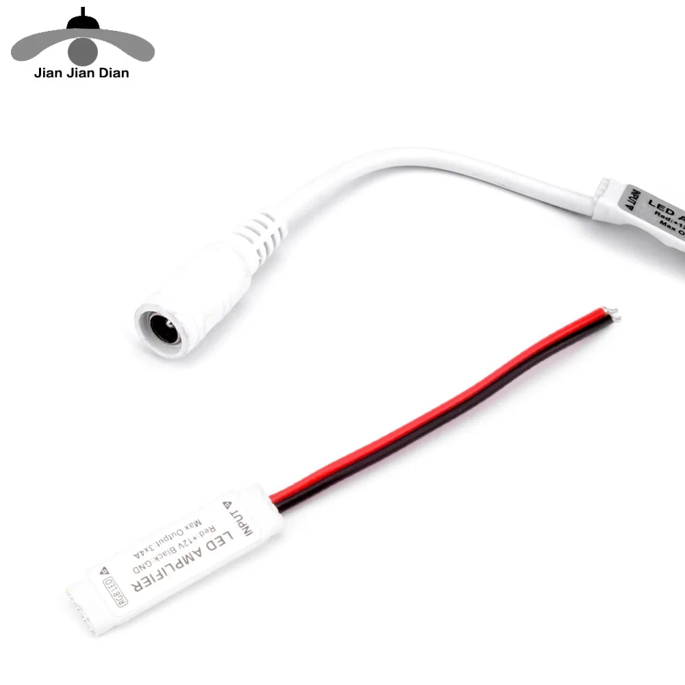 

RGB LED Strip Amplifier DC12V 3 * 4A Mini Amplifier for LED RGB LED Strip Power Repeater Console Controller
