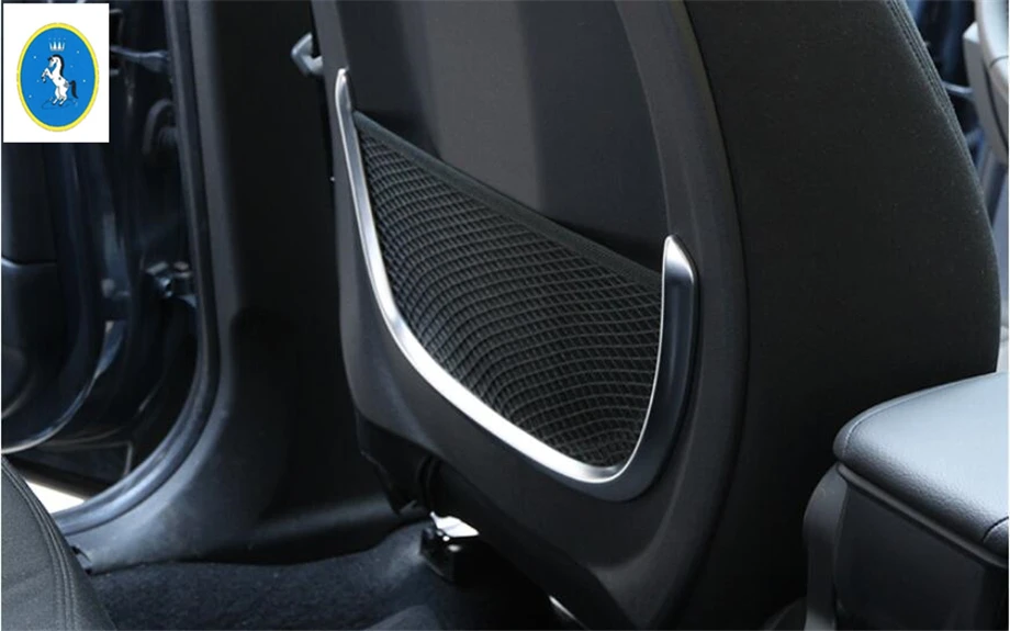 Yimaautotrims авто аксессуар спинка сиденья Сетчатая Сумка для хранения держатель форма U рамка накладка 2 шт. Подходит для BMW X2 F39- ABS