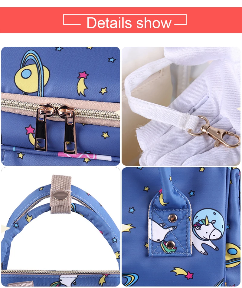Baby Diaper Bag Mummy Maternity Travel Nursing Backpack Waterproof Changing Nappy Bags Large Capacity Wet Bag For Baby Stroller  (18)