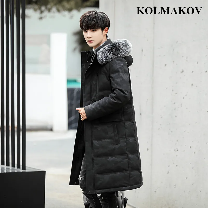 2018 Nieuwe Winter Heren Duck Down Jassen Slanke mannen Lange Dikke Hooded Jassen Sneeuw Overjassen Oversized 4XL, 5XL Militaire Jassen Mannen 2018 Nieuwe Winter Heren Duck Down Jassen Slanke mannen Lange Dikke Hooded Jassen Sneeuw Overjassen Oversized 4XL, 5XL Militaire Jassen Mannen
