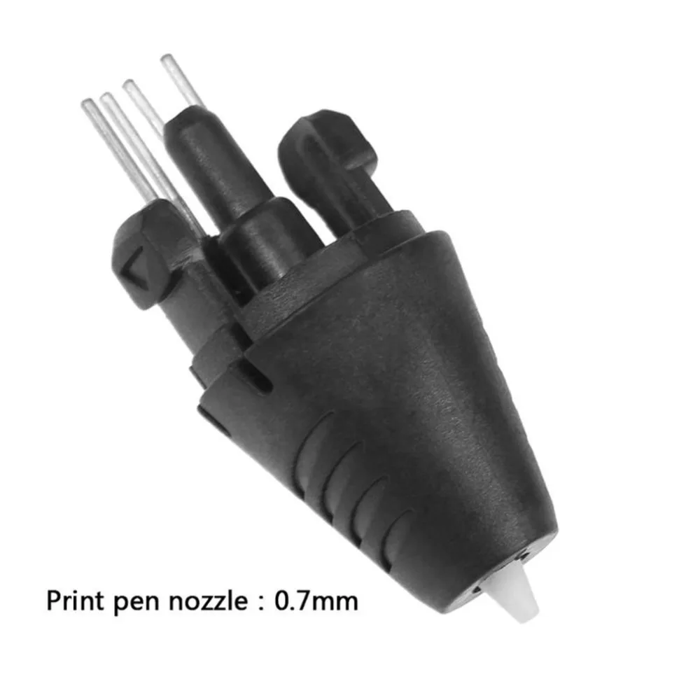 

0.7mm 3D Printing Pen Nozzle Printer Accessories Second Generation Injector Head Ceramic Nozzle Parts for 3D Printer Pens