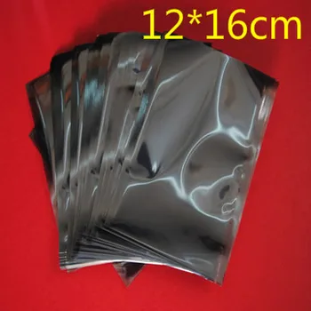 

12*16cm Open Top Anti Static Shielding Plastic Package Bags ESD Anti-Static Packing Bag Antistatic Storage Bags 600Pcs/Lot DHL