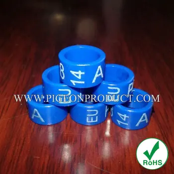 

free shipping cheap 100pc ring custom free color with white embossing wording pigeon ring