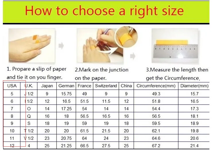 size table