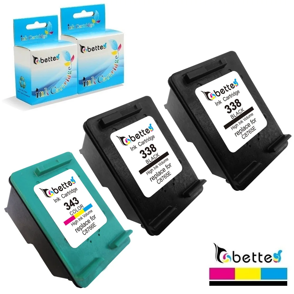 3PK средство для HP 338 343 hp Photosmart C3100 C3110 C3125 C3135 C3140 C3150 C3170 C3173 C3175 | Компьютеры и офис