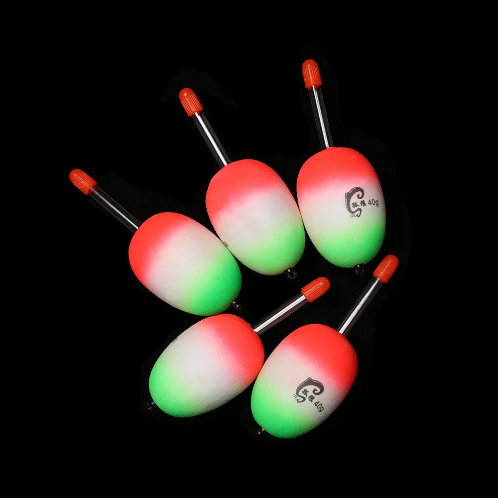 5 шт./компл. EVA светящаяся плавающая поплавки море рыболовная удочка ярких Жесткий Хвост живота поплавки 10 г/15 г/20 г/30 г/40 г/50 г/80 г/90 г/100 г