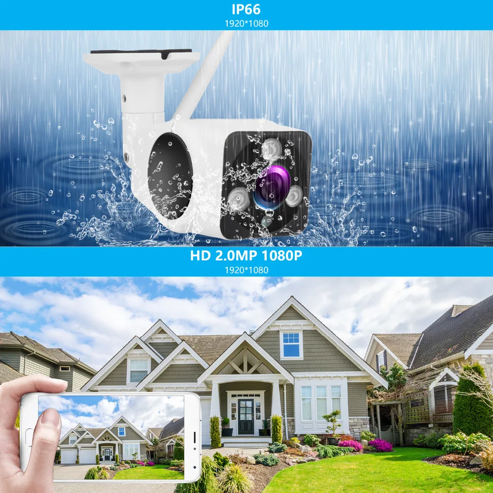 Defeway 1080P Wifi IP Camera 2.0MP HD Outdoor Weatherproof Infrared Night Vision Security Video Surveillance Camera for Pet Baby Defeway 1080P Wifi IP Camera 2.0MP HD Outdoor Weatherproof Infrared Night Vision Security Video Surveillance Camera for Pet Baby