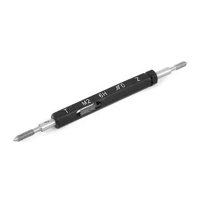 

M2 6H Steel Pipe Thread Plug Gage Go/No Go Gauge Gaging Tool