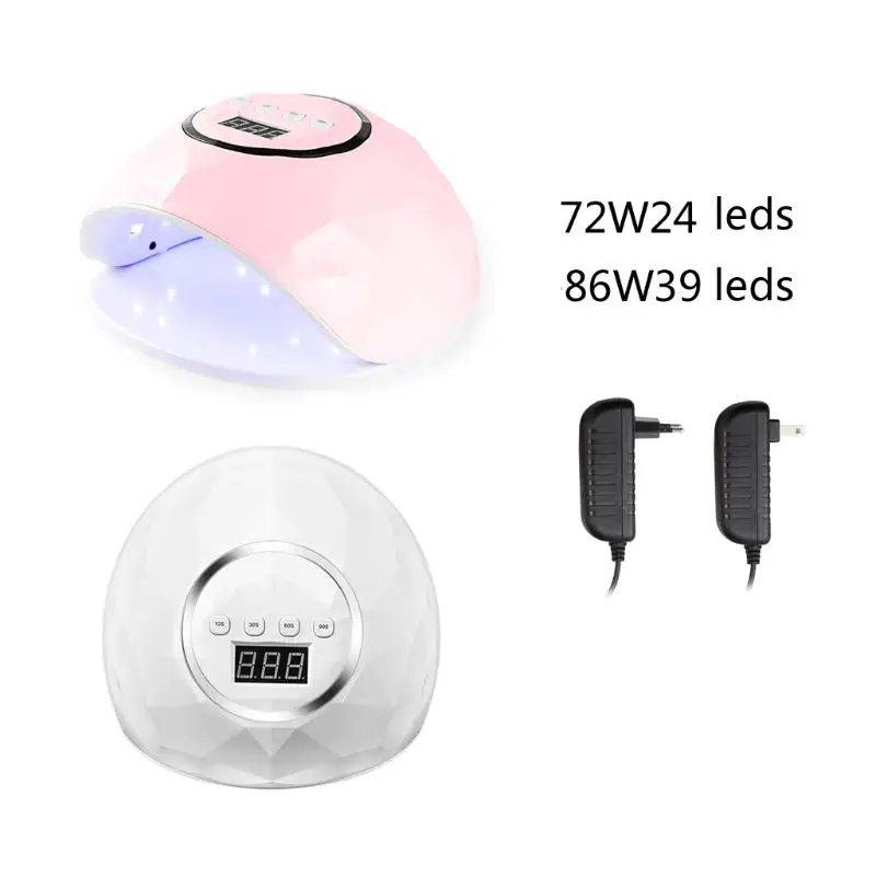 

86W UV 39 LED Lamp Nail Dryer Auto Sensor Cabine LCD Display Gel Polish Curing 4 Timer Setting Machine Nail Art Tools EU/US Plug