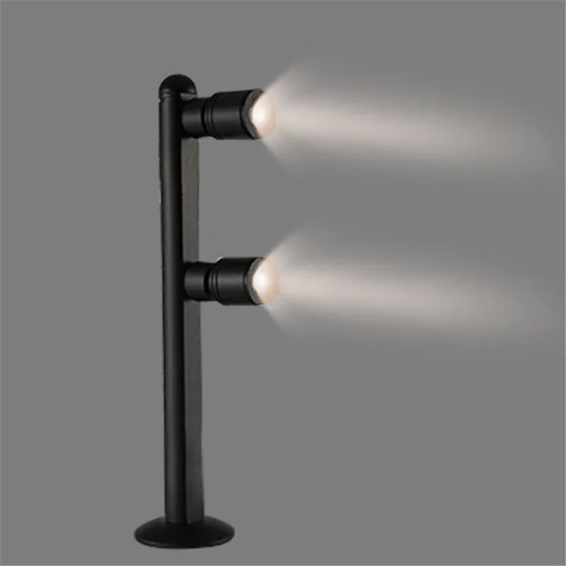 2W/3W LED Desk Stand Picture Lamp Post Pole Light Angle Adjustable Jewelry Shop Cabinet Bedroom Black/Silver Shell