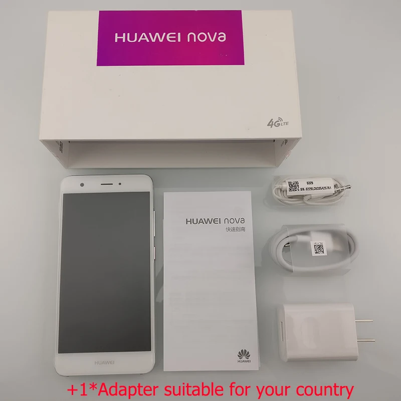 Оригинальный Huawei Nova 4G LTE мобильный телефон 3 г оперативной памяти 32 ГБ ROM MSM8953 Octa Core
