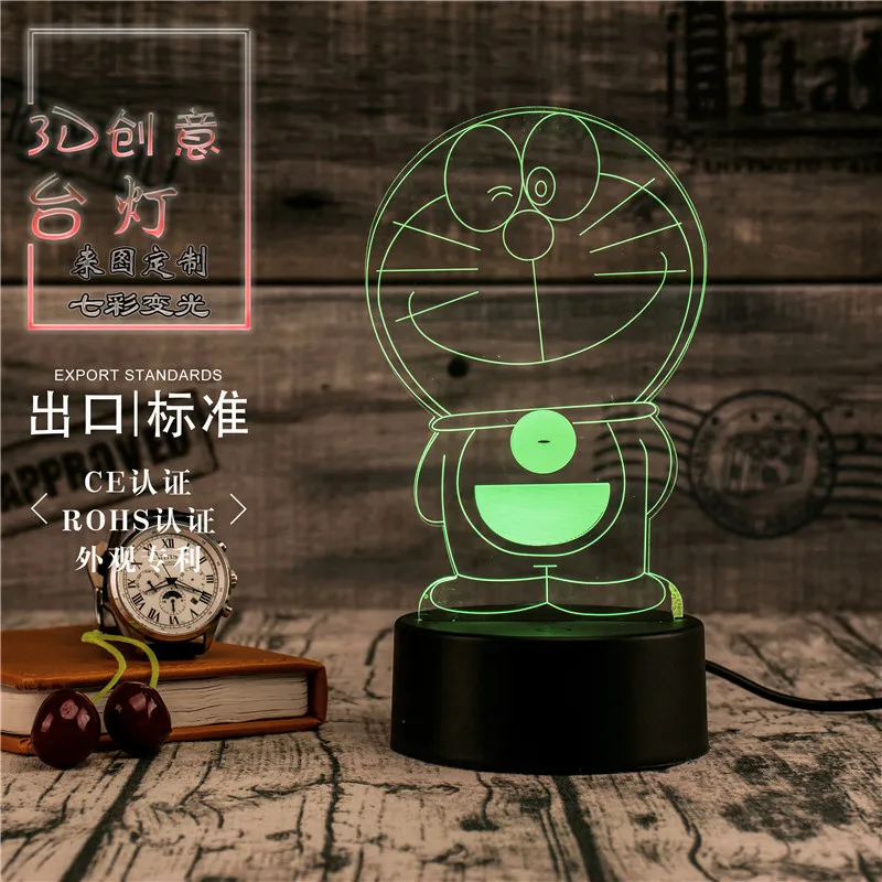 3D Led Novety светильник ing креативный подарок Ночной Настольная лампа Jingle кошачий