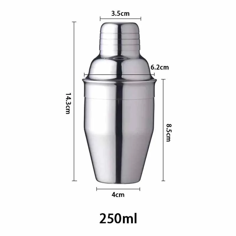 1 шт. 250 мл, 350 мл, 550 мл шейкер для коктейлей Миксер для вина мартини питьевой Бостон-шейкер вечерние Бар Инструмент - Цвет: 250ML