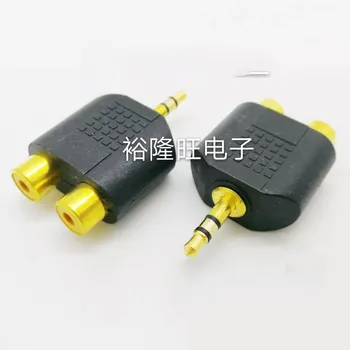 

Smonisia 20pcs/lot 3.5 Male Stereo Plug To AV 2RCA Female Socket Gold-plating Mini-TRS Connector