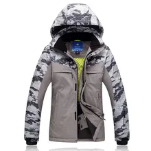 Куртка супер теплая-30 градусов зимняя Лыжная куртка мужская спортивная одежда водонепроницаемый ветрозащитный сноуборд пальто для мужчин горный пух