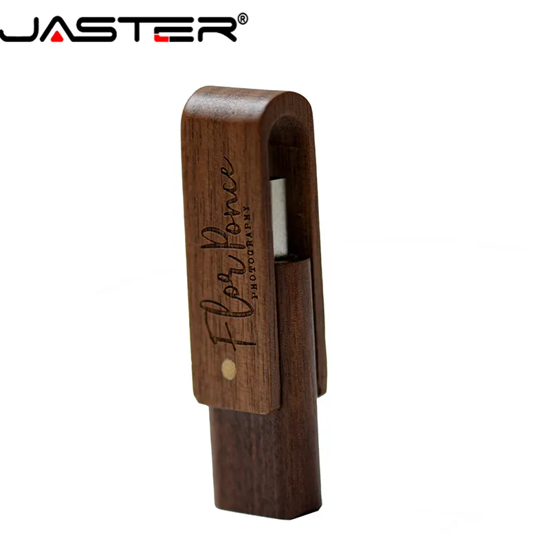 JASTER деревянный вращающийся Флешка usb флэш накопитель 4 ГБ 8 16 32 64 Гб карта памяти
