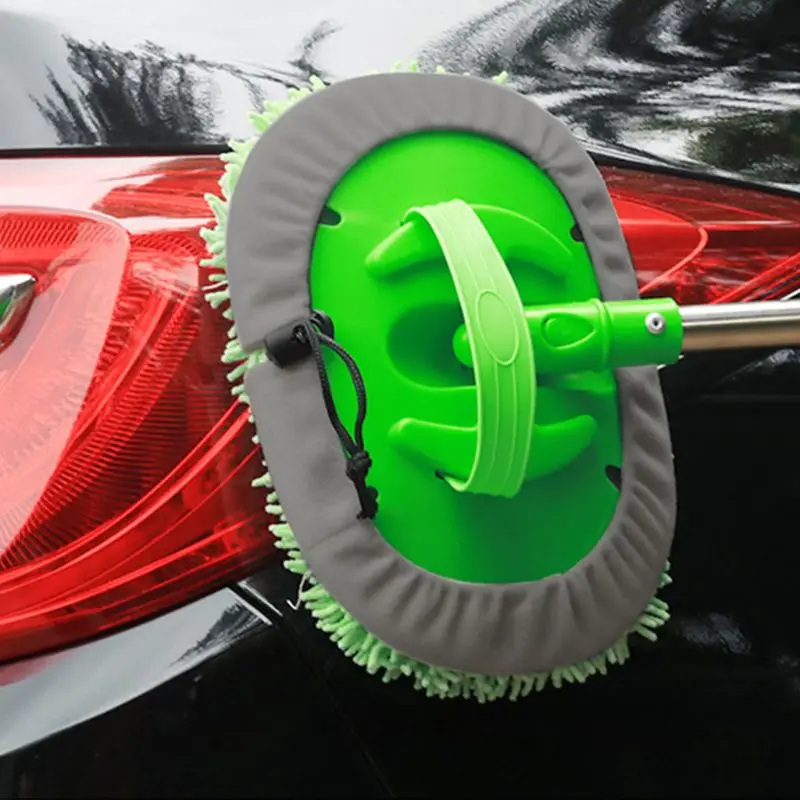 

Retractable Three-Section Chenille Car Wash Mop Wax Tow Dust Scorpion Cleaning Car Cleaning Car Wash Tools Car Supplies