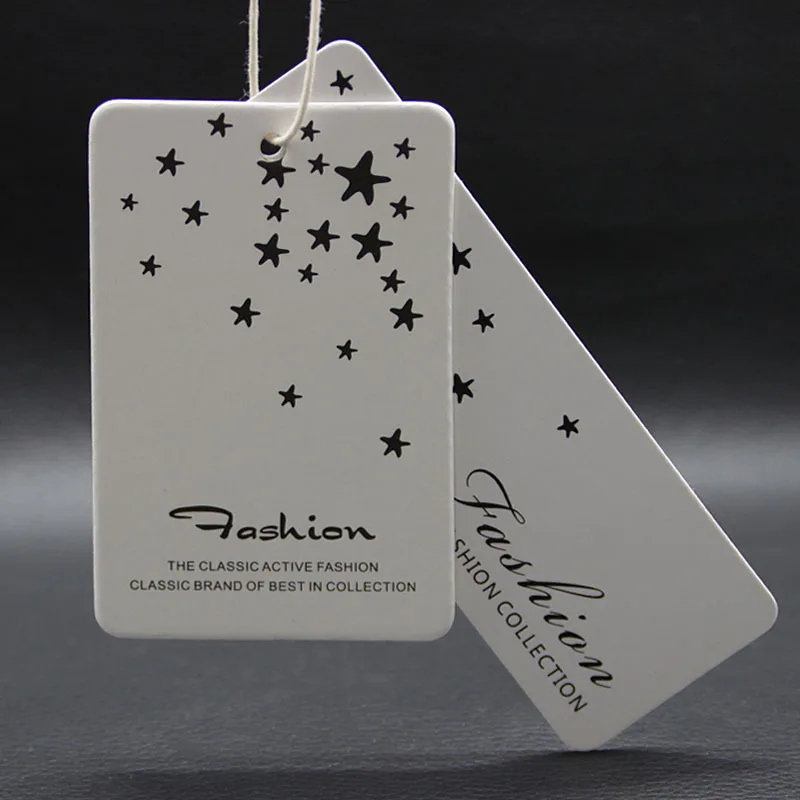free shipping custom logo printed paper hang tag, price tag, brand name print swing tags and ...