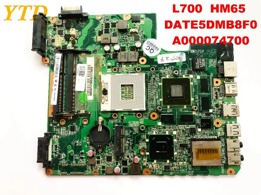 Плата разъемов для Toshiba L700 L740 L745 Материнская плата ноутбука HM65 DATE5DMB8F0 A000074700 протестированный отлично разъемы