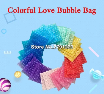 

50Pcs New Heart-shaped Bubble Bags Inflatable Bag Foam Wrap For Packing Material Gift Decoration 10*15cm (3.94*5.9')