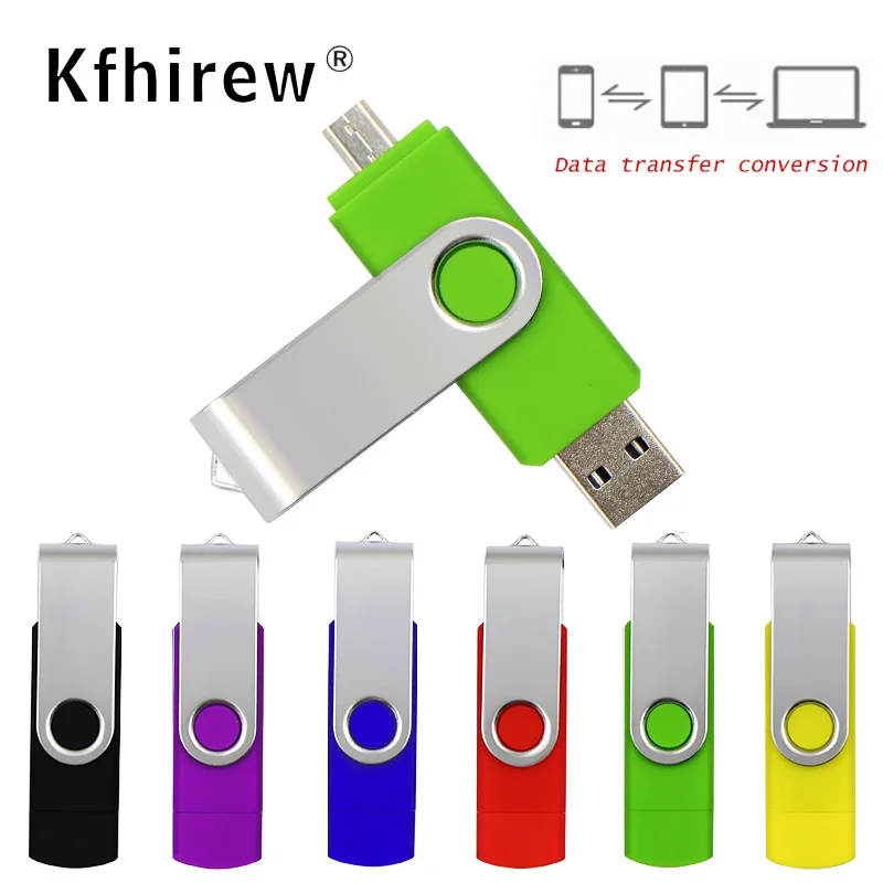 

Metal U Disk Micro Pen Drive 64gb 128gb 8gb 2 IN 1 OTG Usb Flash Drive 32gb Usb Stick For SmartPhone/PC Pendrive 16gb