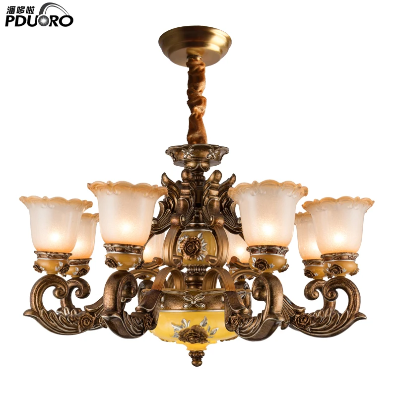 

Vintage Modern LED Chandeliers with Lamp Shades luster Chandelier For Living Room Bedroom Decorative led Lights