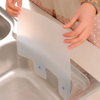 

2018 kitchen organizer shelf prateleira wall shelf sucker splash water baffle pool board kitchen rack bathroom accessories sink
