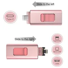 3,0 i флэш-накопитель USB Memory Stick U Disk TYPE-C 4 в 1 для Android/IOS iPhone X XS 7 8 6 S PC 32 GB 64G 128G 256G