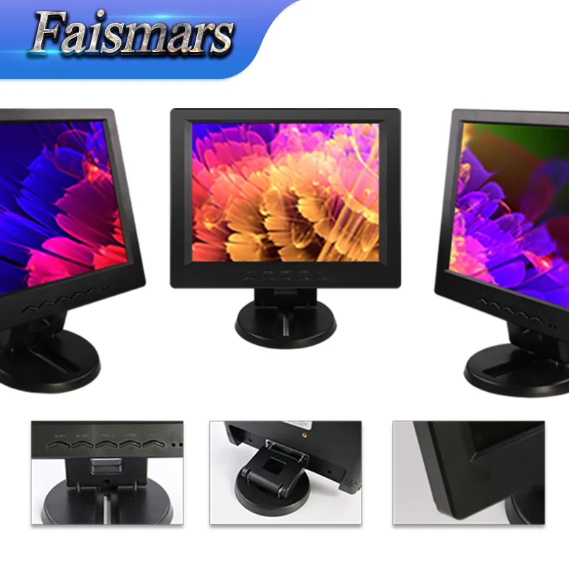 10 дюймов VGA 800*600 разрешение 4:3 TFT компьютерный монитор с интерфейсом HDMI Красивая