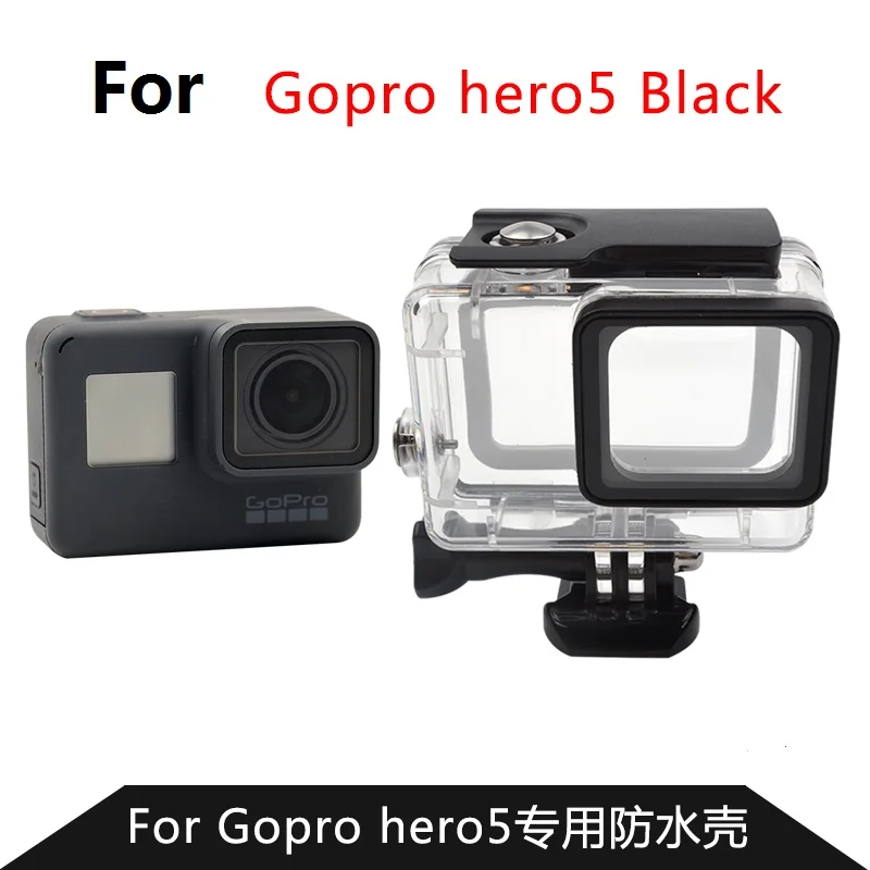 

Action Camera Accessories Waterproof Case/BOX Waterproof Shell Protection Housing for Gopro Hero 5 6 7 Black Sports Camera Black