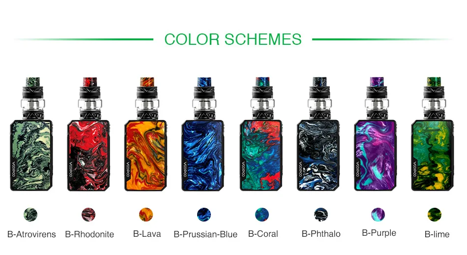 Original VOOPOO Drag Mini 117W Starter Kit with Uforce T2 Tank 4400mah Built-in Battery Resin Vape Kit Vs DRAG 2 / shogun/ luxe