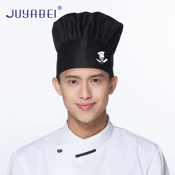 

Free LOGO Hoe Printing Men's and Women's Chef's Hat Restaurant Kitchen Catering Waiter Work Cap Barbecue Mushroom Hat Wholesale