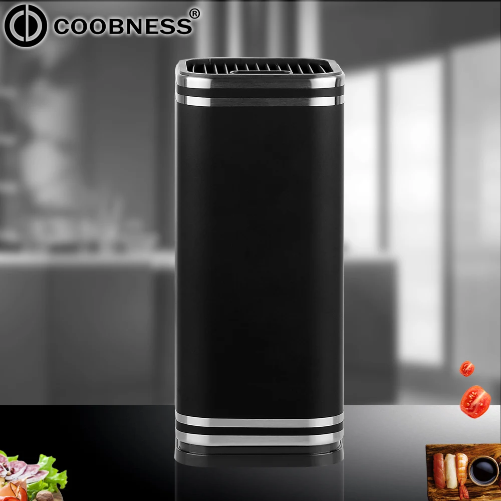 COOBNESS 8 дюймов нож блок стеллаж для хранения ножи держатель многофункциональный
