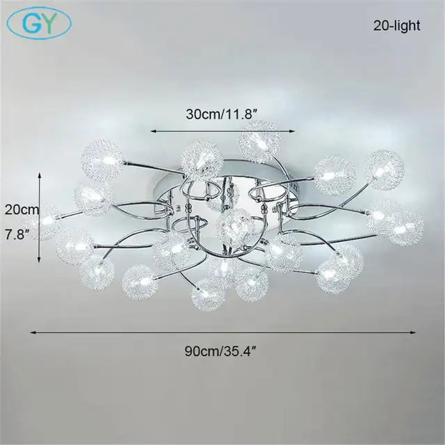 Us 99 99 Moderne Lutres Led Lampe G4 Led Aluminium Draht Decke Lichter Wohnzimmer Schlafzimmer Home Decke Beleuchtung Fernbedienung Lustre Lampe In