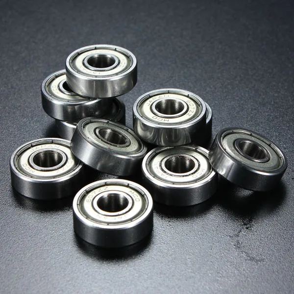 

10pcs A Set 607ZZ 7x19x6mm Metal Sealed Shielded Radial Deep Groove Ball Bearings 7MM x19MM x6MM