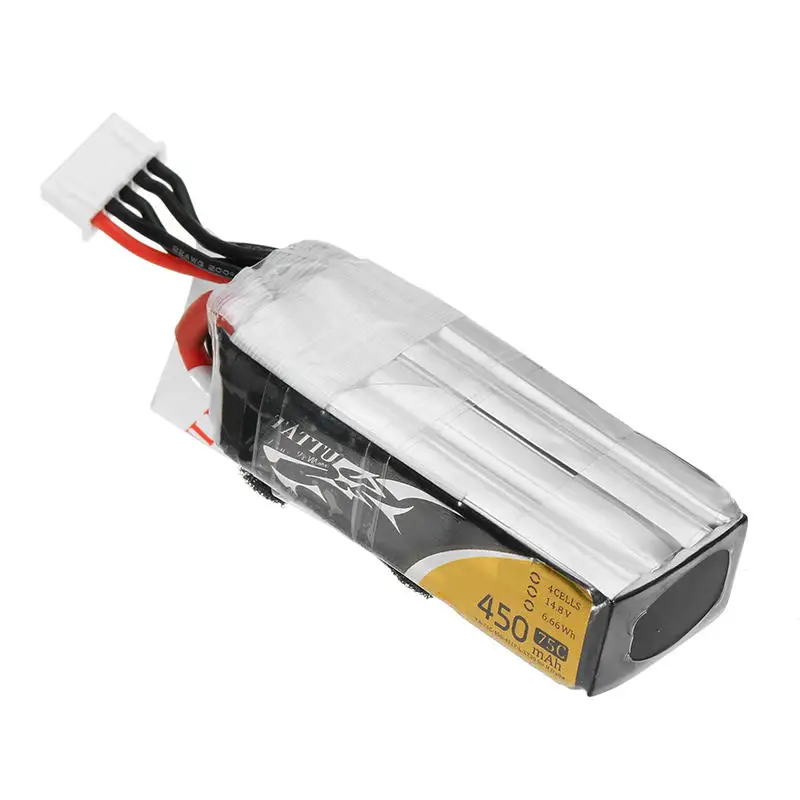 ACE Tattu 450mAh 75C 14,8 V 11,1 V 7,4 V 4S 3S 2S Lipo батарея XT30 XT60 T Разъем для RC FPV гоночный Дрон