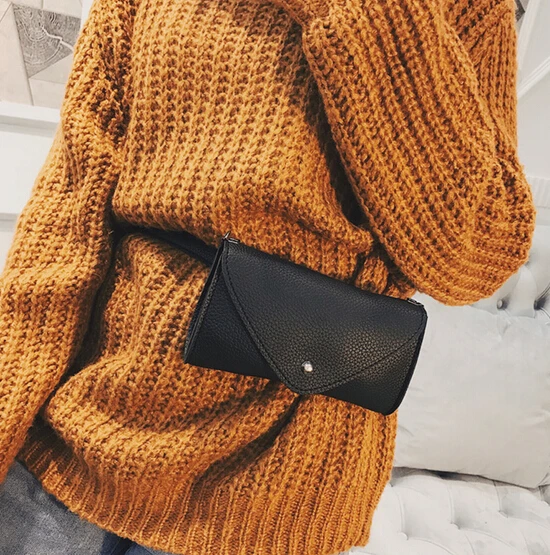 Модные женские девушка талии Fanny Pack сумки сумка органайзер для путешествий дамские туфли из pu искусственной кожи ремень сумка поясная на молнии Hangable кошелек - Цвет: Черный