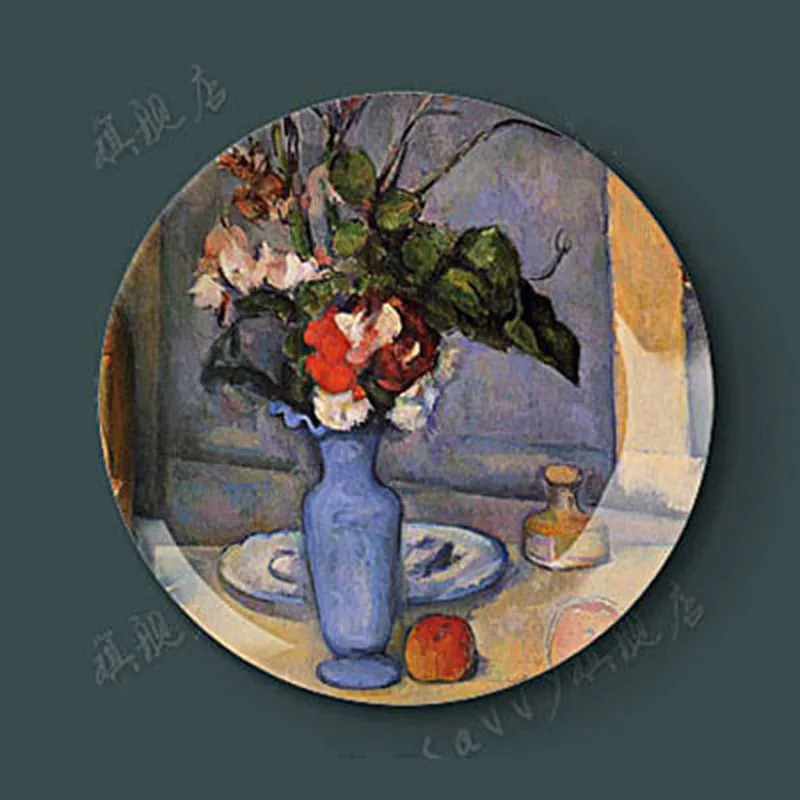 Декоративная подвесная тарелка Cezanne фарфоровая для креативного искусства
