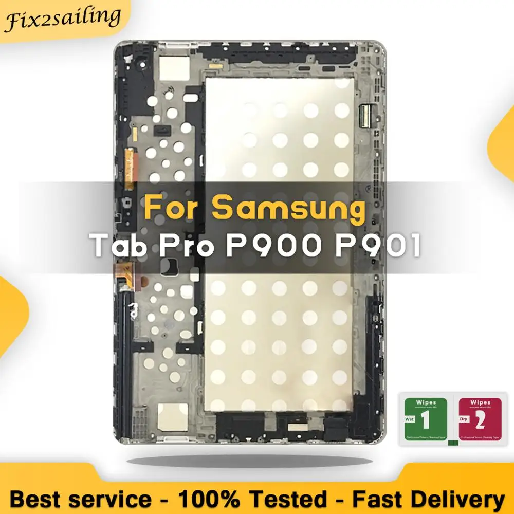 

100% Tested New LCD For Samsung Galaxy P900 SM-P900 LCD Display Touch Screen Digitizer Sensors Assembly Panel Replacement With
