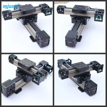 

Guide Linear Slide Rail 2 blocks Belt drive Actuator Linear Guide Motion Rail