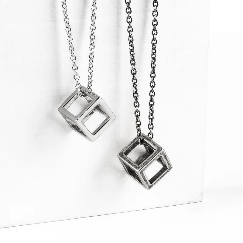 DoreenBeads модное ожерелье с подвеской из титановой стали серебристого цвета